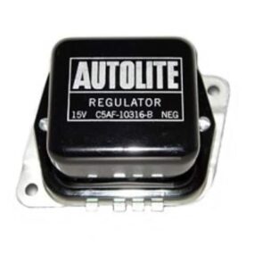 C5AF-10316-B Voltage Regulator With White FoMoCo Logo 64-67