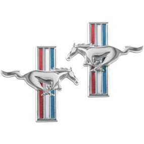 C5ZZ-16228-9-SK-Running-Horse-Fender-Emblem-Stick-On-Pair-64-68-2