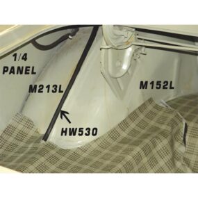 C5ZZ-6531466-A Trunk Wheelhouse Seam Cover Protector Strip-1