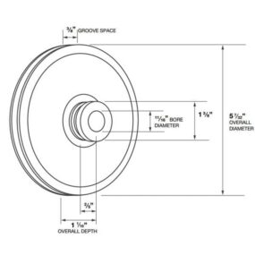 C7AZ-3A733-A-Power-steering-pump-pulley-V8-5-7-32inch-65-70-6