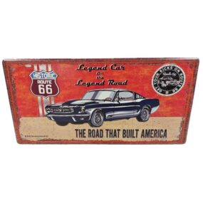 ISFGM04-Metal sign Mustang - R66 40x20cm